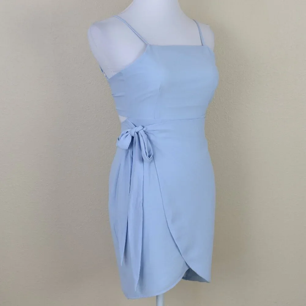 Superdown Morgan Layered Mini Wrap Dress XS - Picture 6 of 7